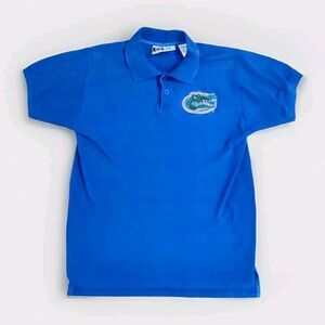 Mighty Mac Florida Gators NHL Youth Shirt 20 XL Blue Polo Embroidered Vintage